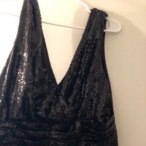 Black Glitter formal dress